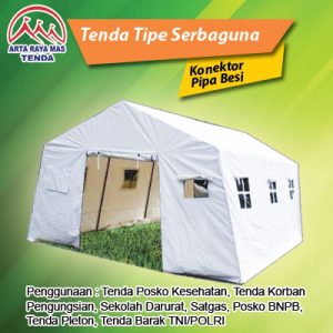 Tipe-Tenda-Pleton-Barak-BNPB-Bencana-Posko-Serbaguna